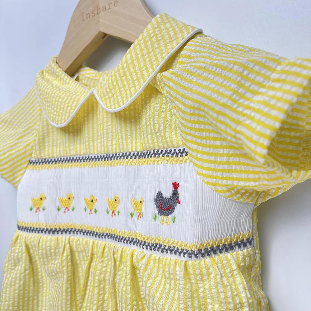 Combinaison d'été en coton à manches courtes pour garçons et filles, vêtements de boutique pour enfa