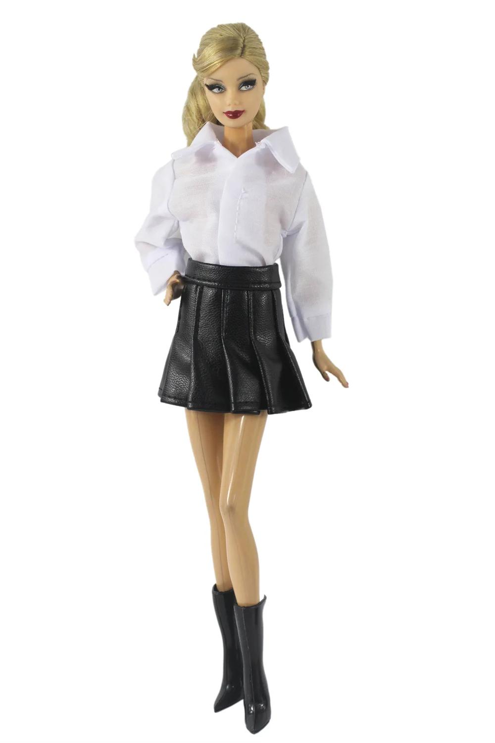Ensemble de vêtements de poupée en cuir, échelle 1:6, tenue pour poupée de 11.5 pouces, 30cm, plusie