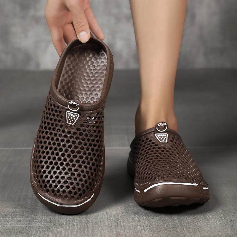 Sabots EVA unisexe hommes femmes été - Pantoufles plage légères colorées chaussures d'eau confortables