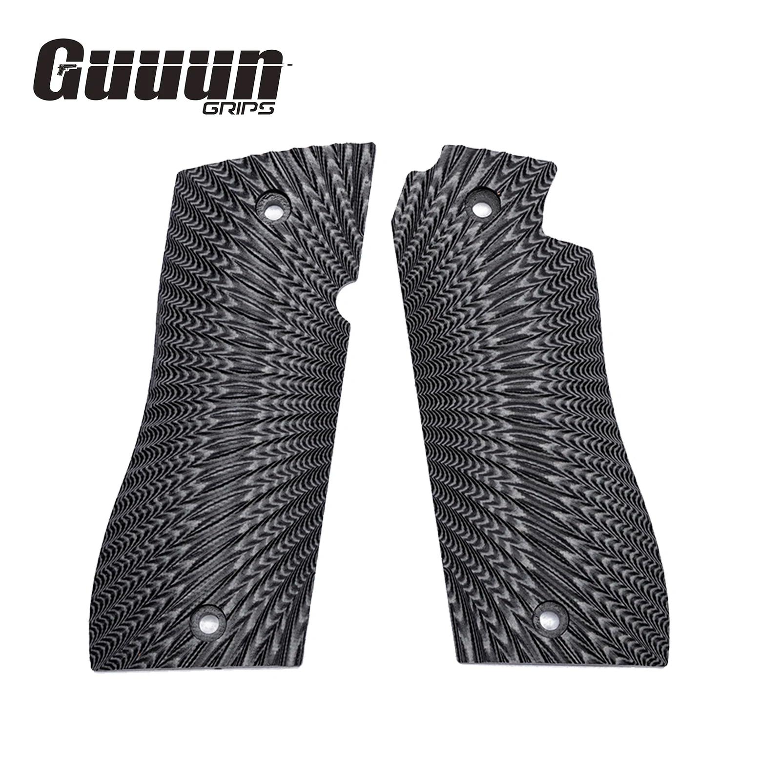 Guuun – poignée G10 pour Star BM/BKM OPS, Texture Sunburst, 6 couleurs au choix