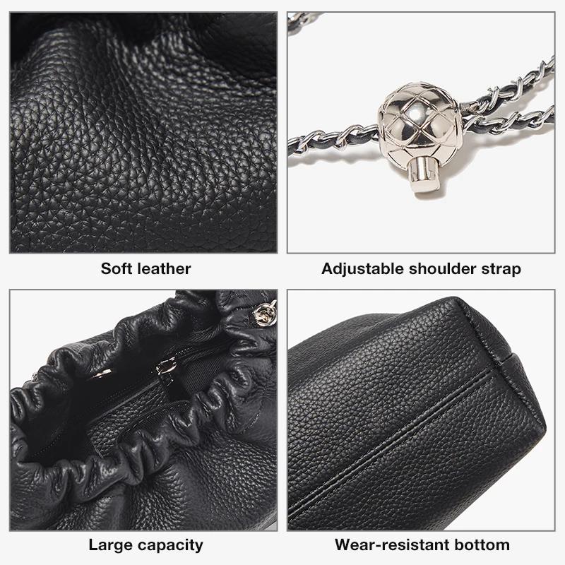 Sac bandoulière chic et compact FOXER 2026 pour femme en cuir véritable, mini sac à bandoulière tend