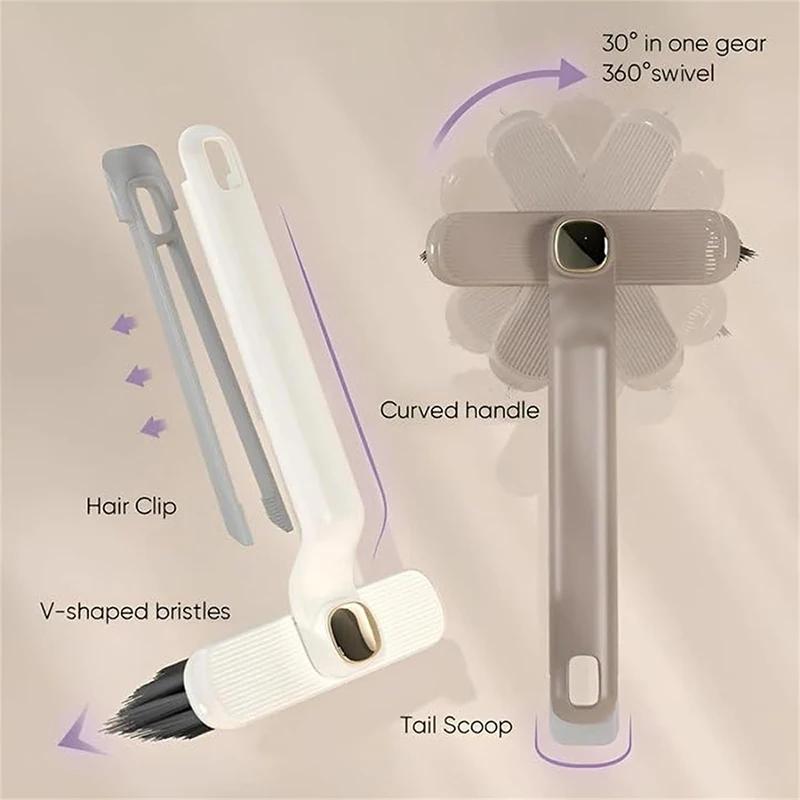 Brosse de nettoyage de crevasses rotative multifonction à main 360 °   Outil de nettoyage de coins r