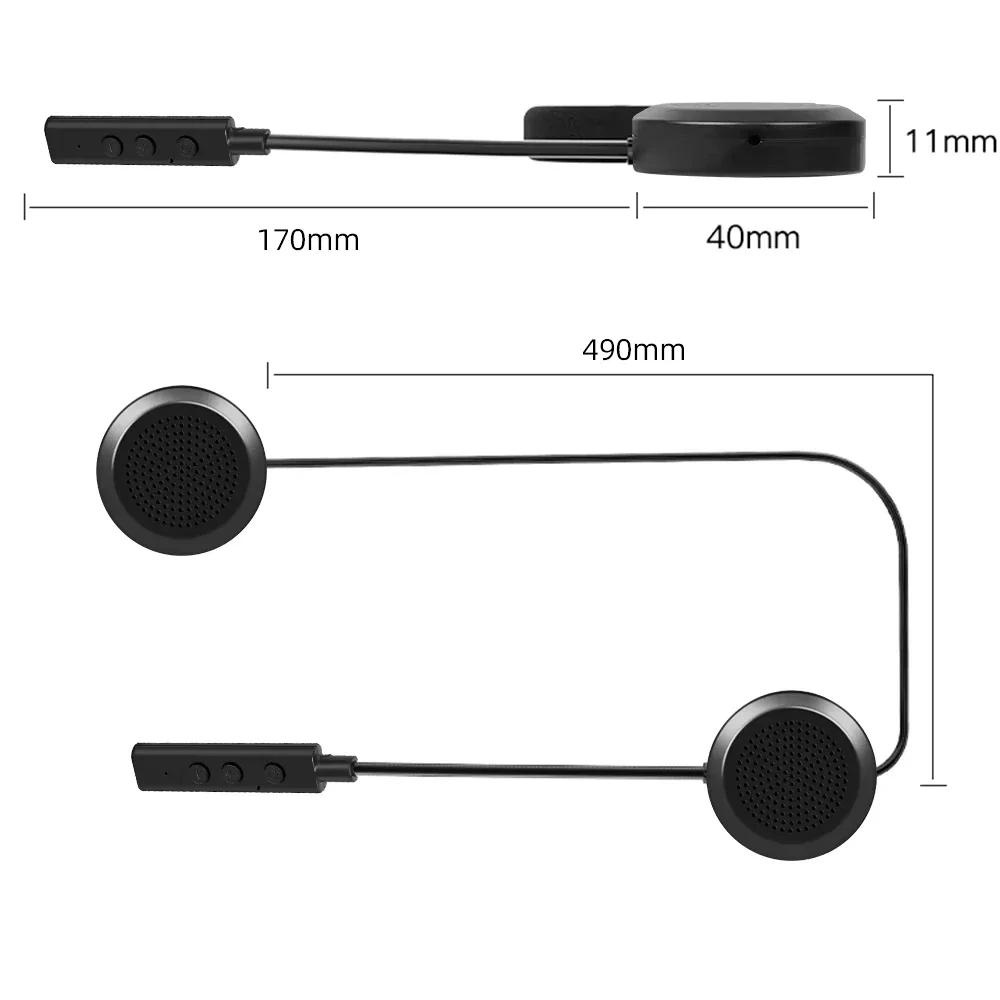 Velev Bluetooth casque de moto casque BT5.0 casque d'équitation sans fil Anti-interférence moto casq