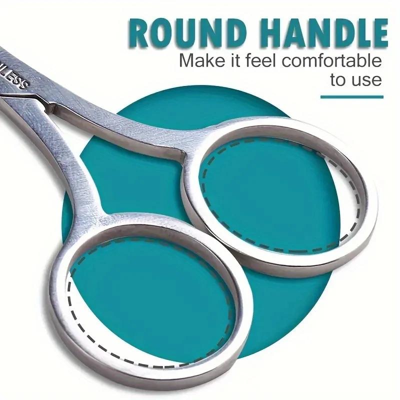 Ciseaux pour Nail Art, maquillage, rasoir pour sourcils et cils, épilateur pour le visage, ciseaux d