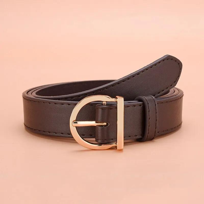 Ceinture femme mode haute qualité boucle ardillon ceinture véritable luxe souple ceinture en cuir PU
