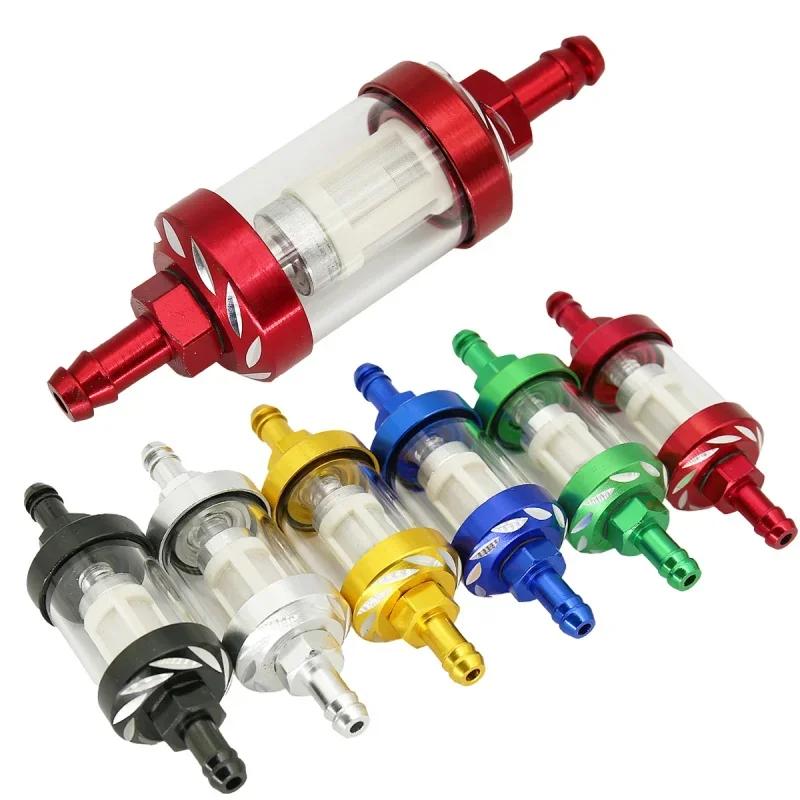 Filtre à essence en verre en alliage d'aluminium CNC, D343 Pit Bike, CRF70, 90, 125, TTR100, 140, KL