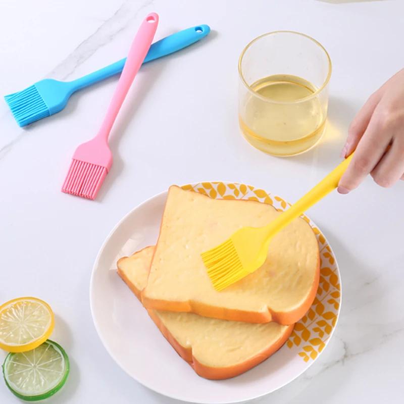 Brosse à huile en Silicone de qualité alimentaire, brosse à badigeonner pour Barbecue, brosse à pâti
