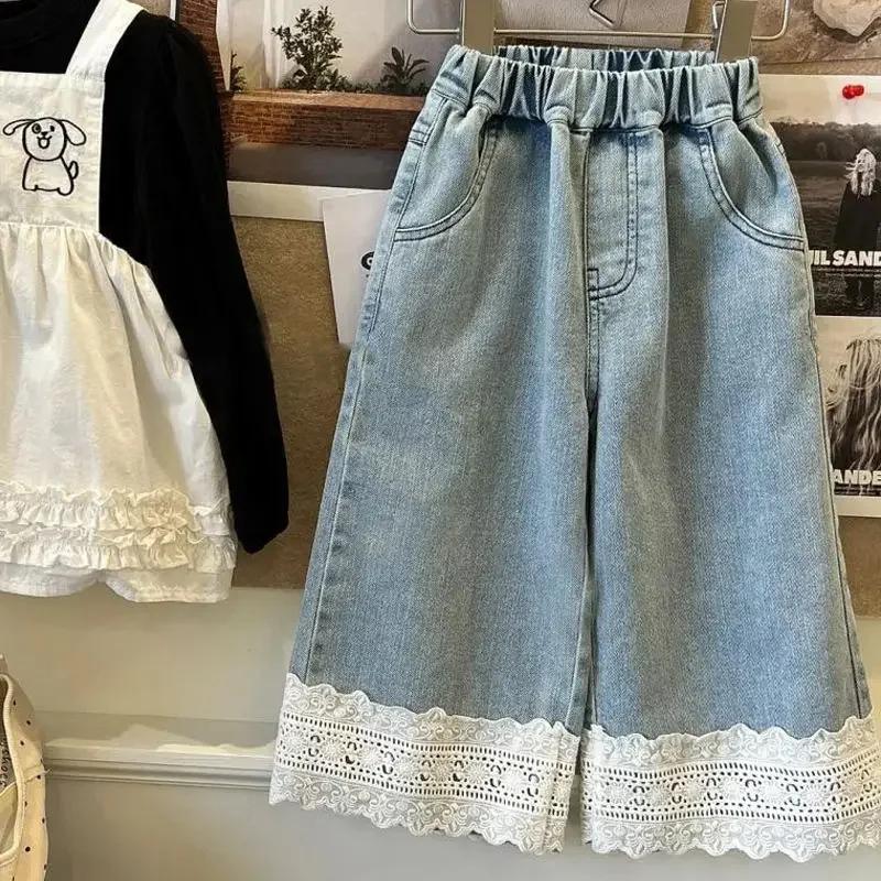 Bear Leader – jean bleu d'été pour filles de 2 à 7 ans, vêtements simples pour enfants, édition coré
