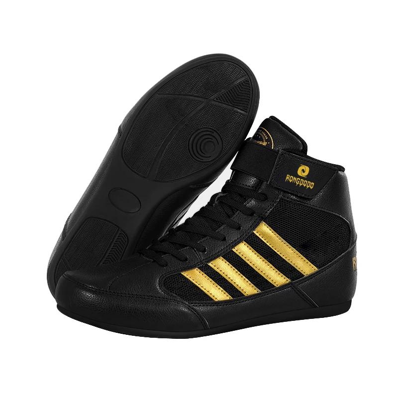 Chaussures de boxe pour hommes et femmes, bottes de lutte, bottes de boxe de haute qualité, conforta