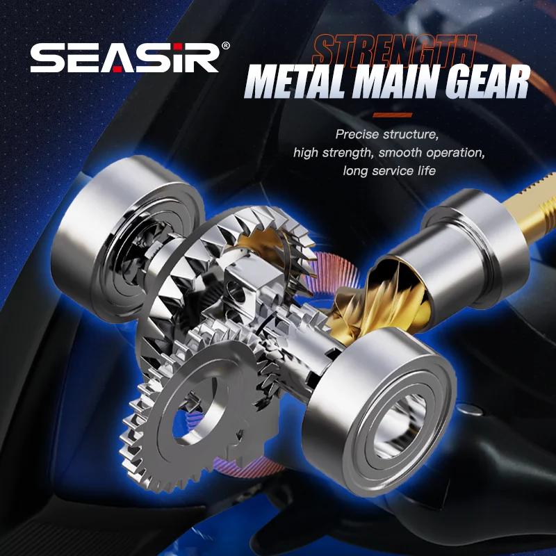 SEASIR  Moulinet de pêche Spinning Black Arrow, équipement principal en métal, bobine en aluminium p