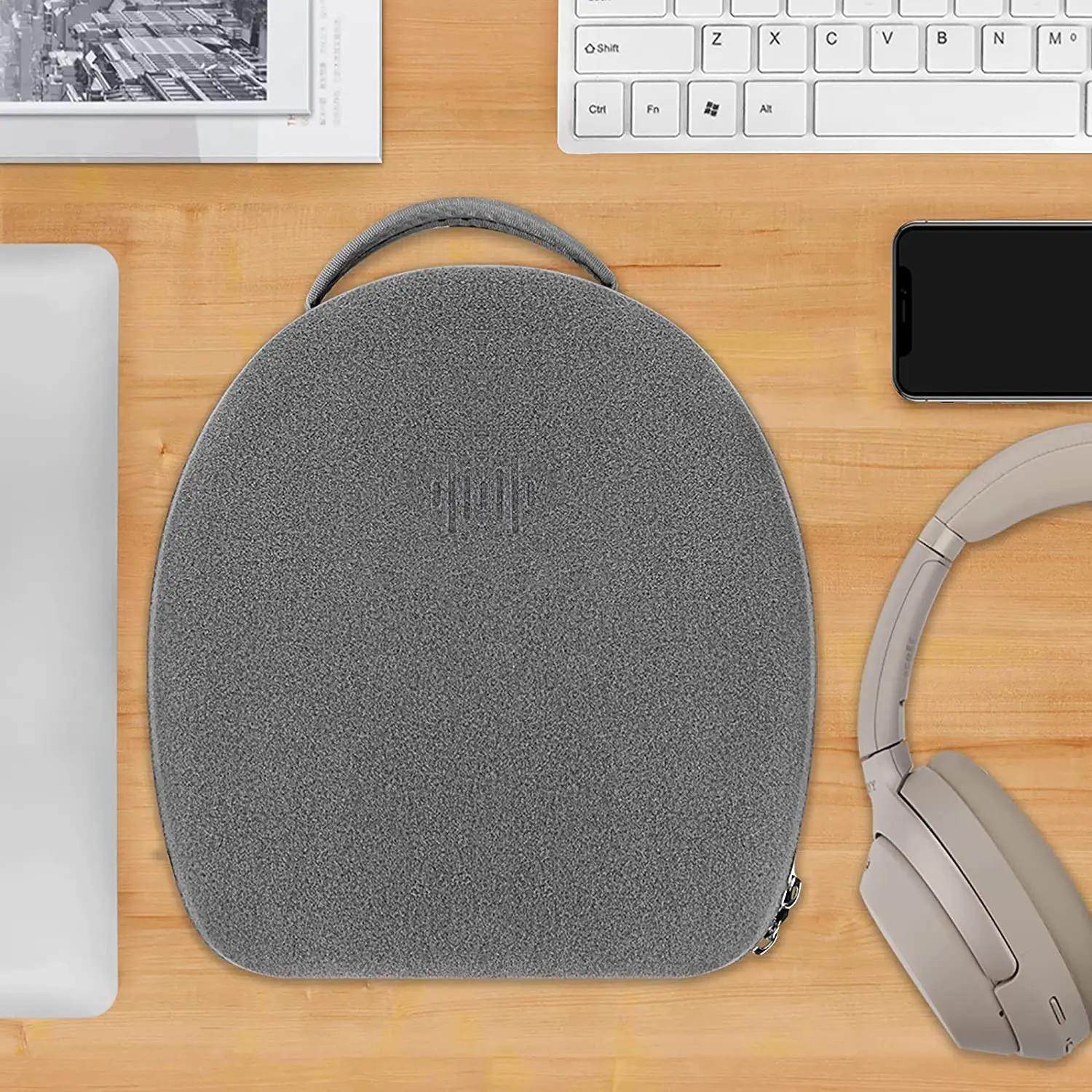 Geekria-Poudres d'étui pour casque, housse de rangement pour câble d'écouteur portable dur, boîte po
