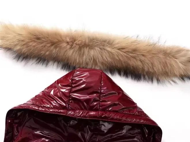 Doudoune à capuche brillante UNITIM pour bébés filles et garçons, manteau d'hiver épais et chaud pou