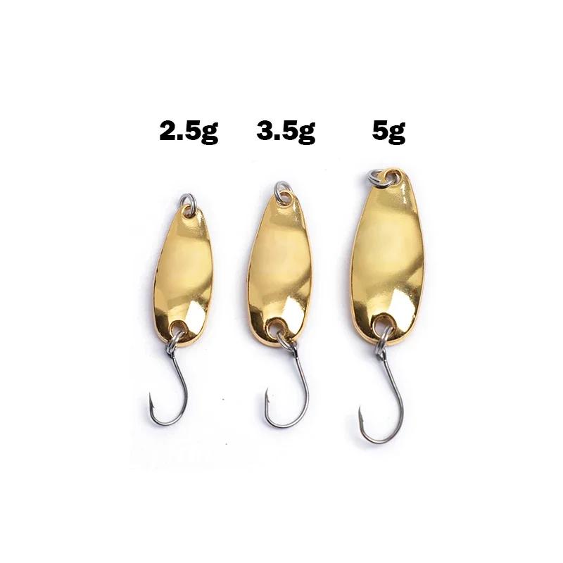 OUTKIT 1 pièces truite/basse leurre Spoonbait Spinners cuillère bobine artificielle/appât dur paille