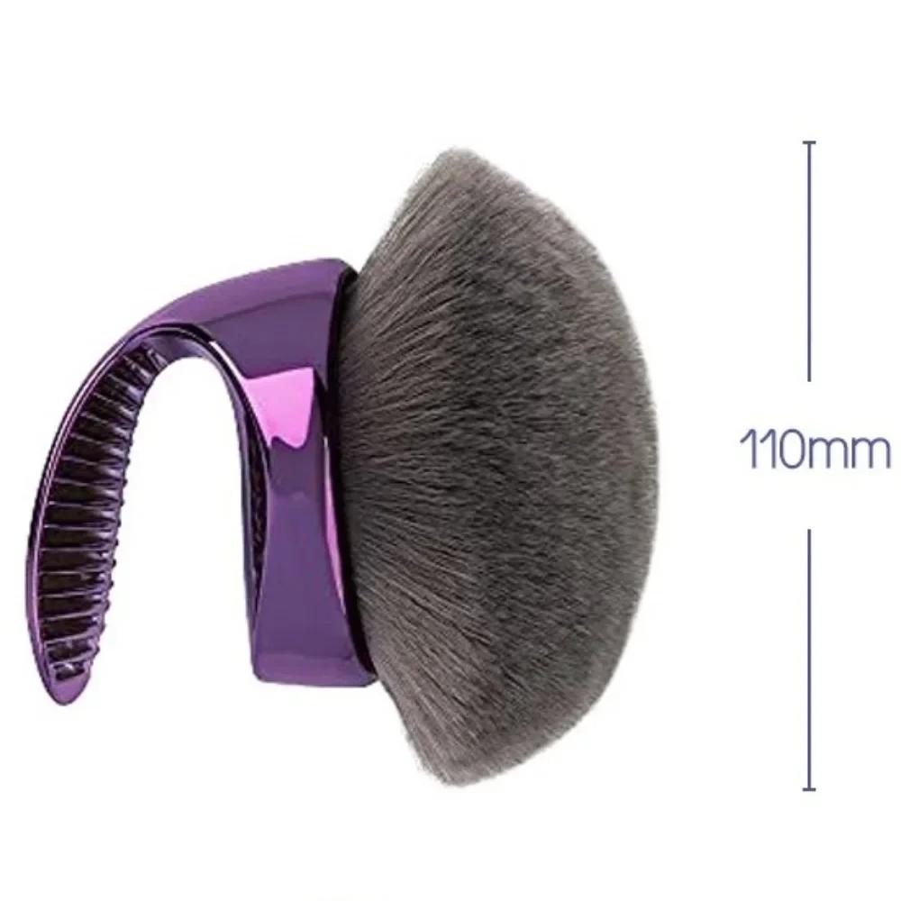 Brosse Kabuki pour mélange de beauté et flou, poils végétaliens Extra Large, brosse autobronzante, a