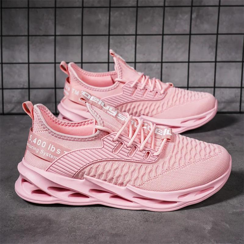 Offre spéciale rose espadrilles décontractées femmes hommes lame chaussures grande taille 46 léger r