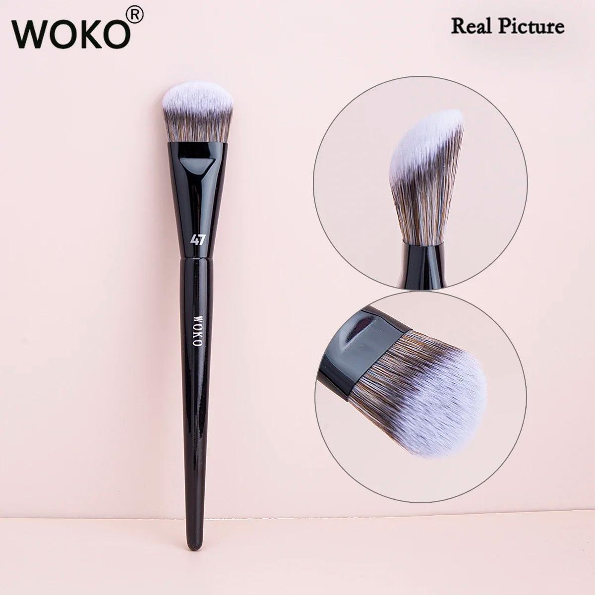 PRO 47 pinceau de fond de teint balai fond de teint ombre brosse liquide crème mélange Blush coudé p