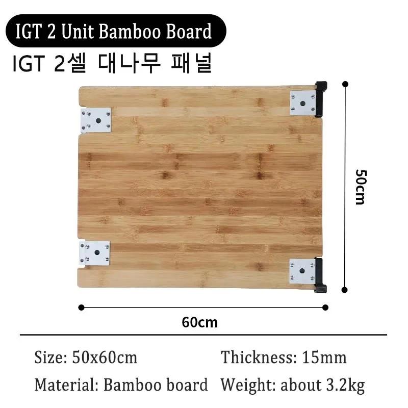 Table de Camping IGT, combinaison gratuite, accessoires IGT en acier inoxydable, Table pliante Porta