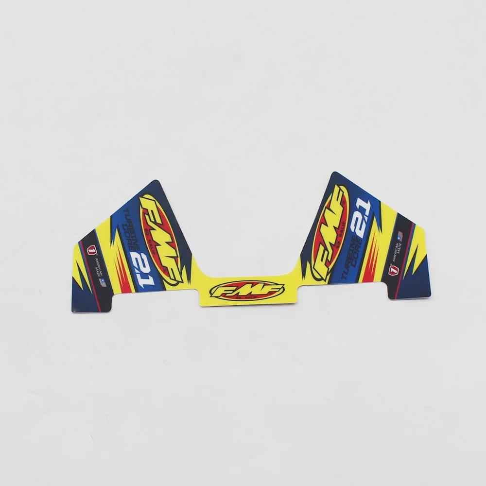 FMF autocollant 2T moto silencieux d'échappement tuyau décalcomanies étanche (29 cm x 12 cm) univers