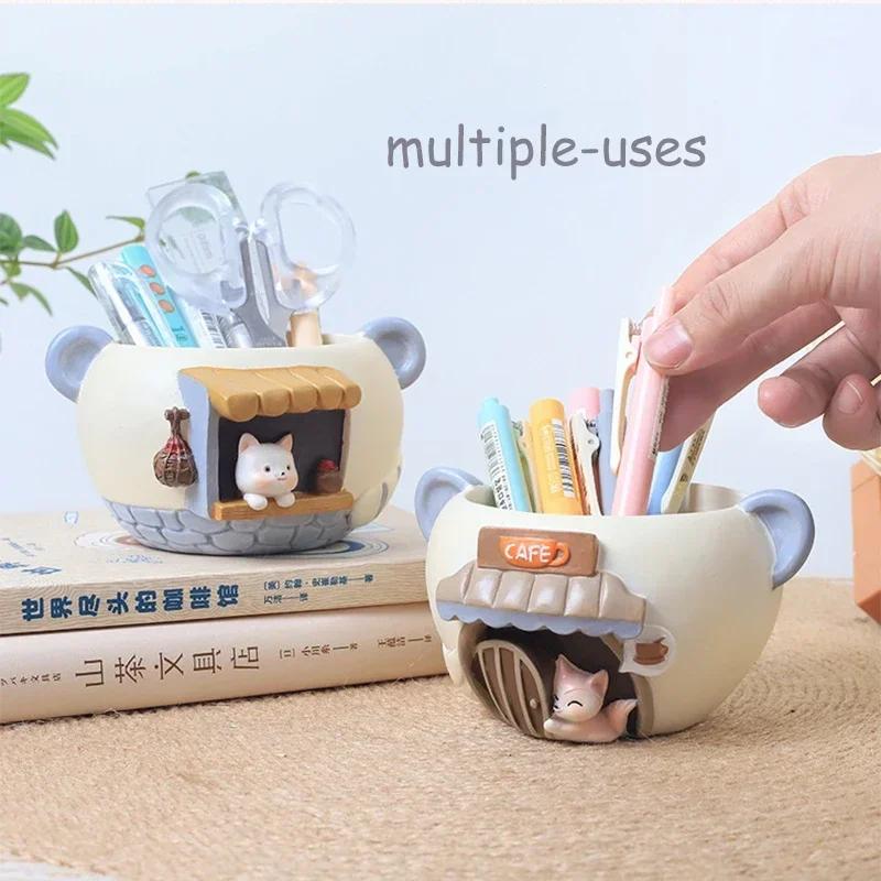 Petit Pot de Plantes en Résine, user inière Succulente pour Bureau à Domicile, Mini Ornement, Décora