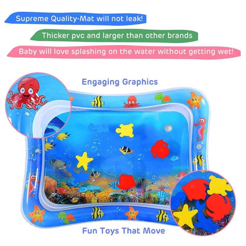 Tapis de jeu d'eau pour bébé, coussin gonflable en PVC pour nourrissons, temps du ventre, coussin d'