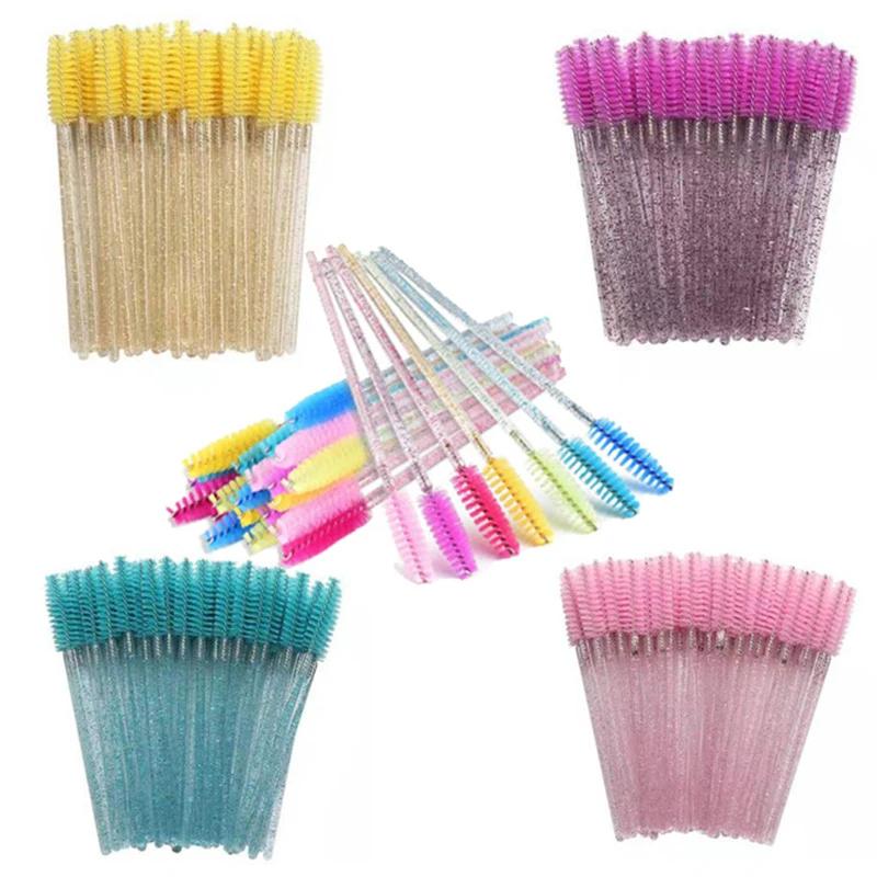 Brosses d'extension de cils, 100 pièces, baguettes de Mascara à sourcils, applicateur, bobines, bros