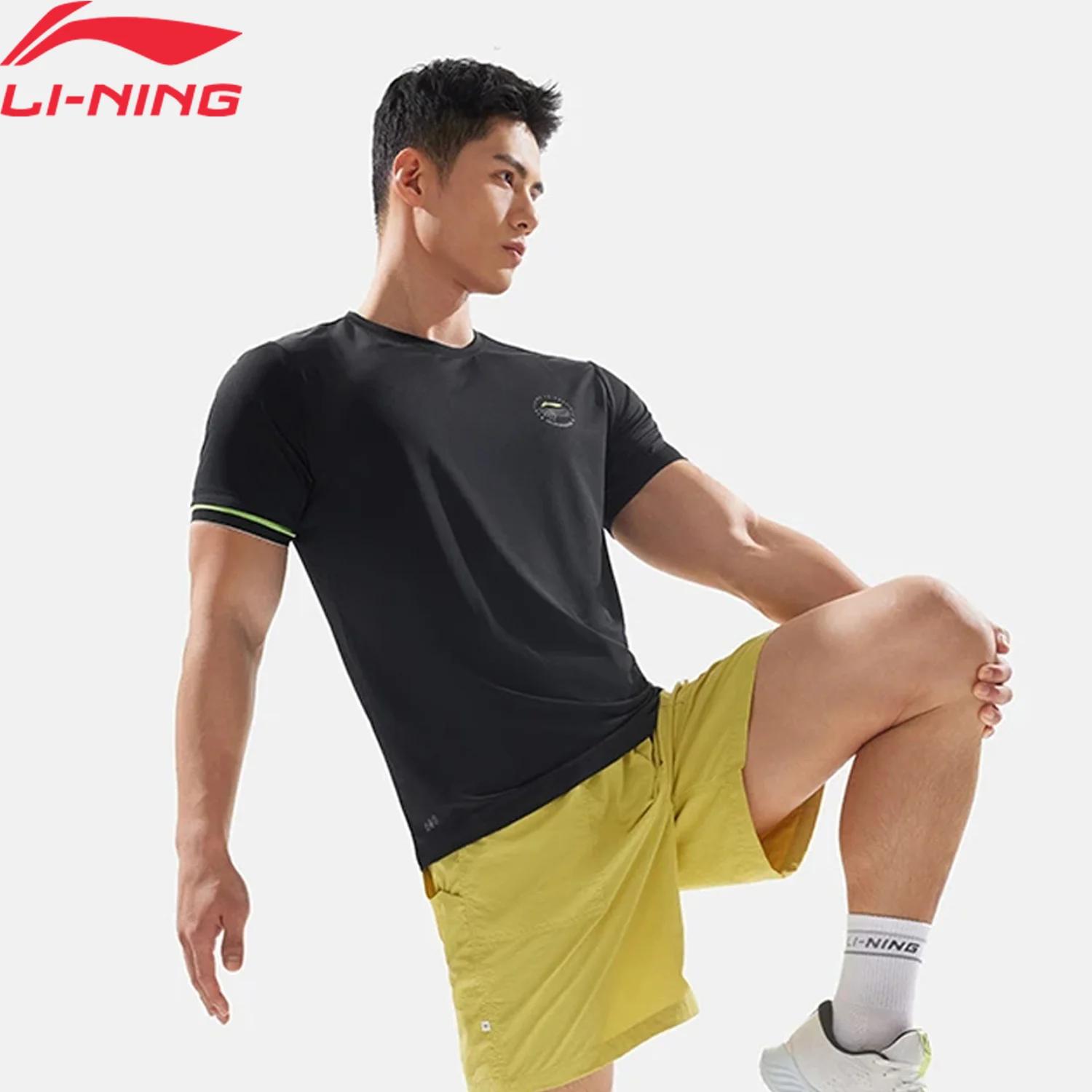 T-shirt course homme Li-Ning AT AIR polyester - Coupe 3D respirant - Professionnel ATSV083