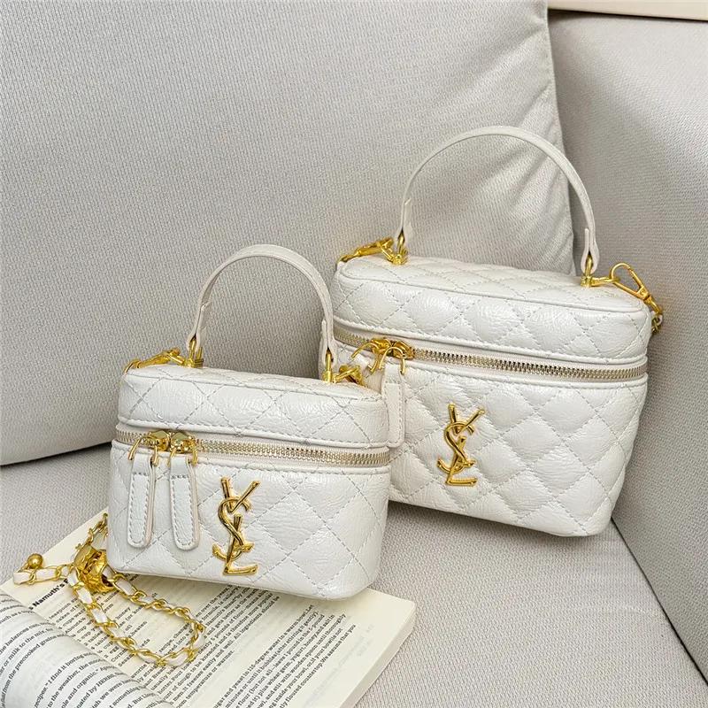 Sac bandoulière matelassé haut de gamme pour femme, motif losanges, mini sac à chaîne, polyvalent (à