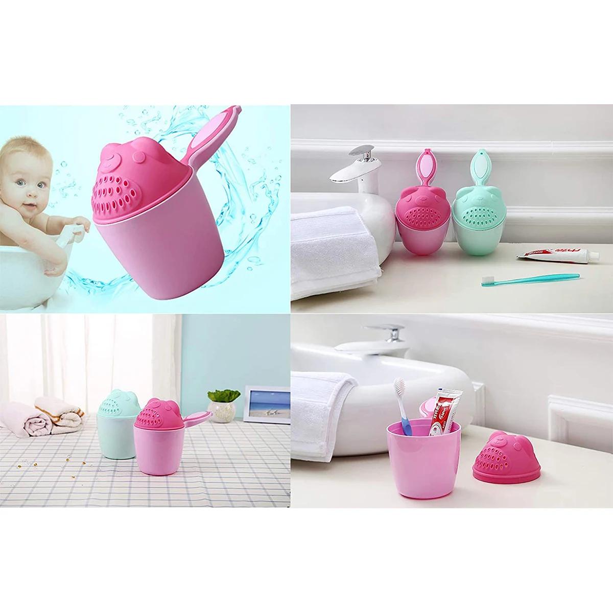 Bébé shampooing rinçage tasse enfants bain cascade rinçage enfants bain bébé douche cuillères enfant