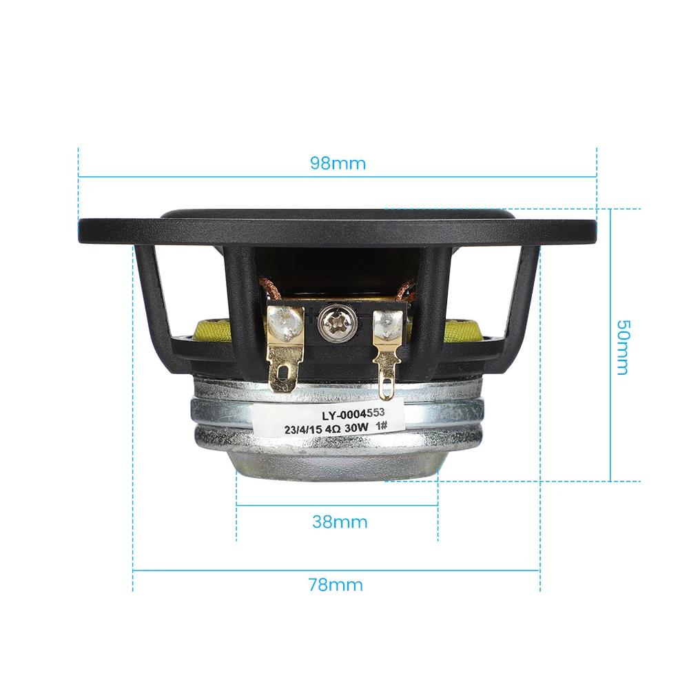 AIYIMA-Haut-parleur audio à gamme complète, 4 pouces, 4 Ohm, 30W, IPX7, étanche, cadre en aluminium,