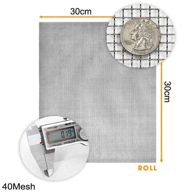 Fil tissé en maille 4-500, feuille de filtre de dépistage en acier inoxydable de haute qualité, filt