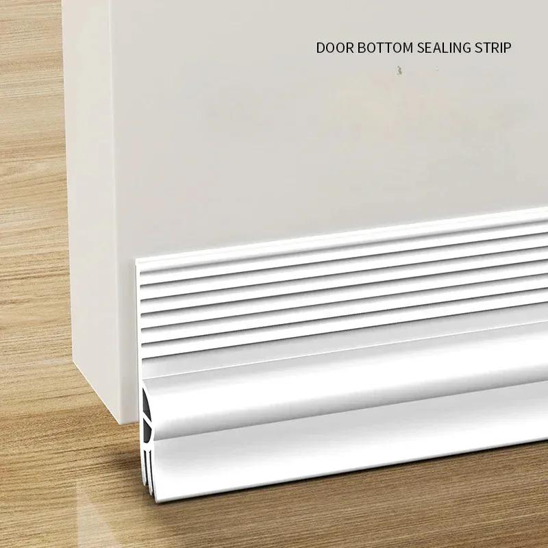 Bande d'étanchéité pour bas de porte, 1m, auto-adhésive, isolation phonique, antivol, étanche, décor