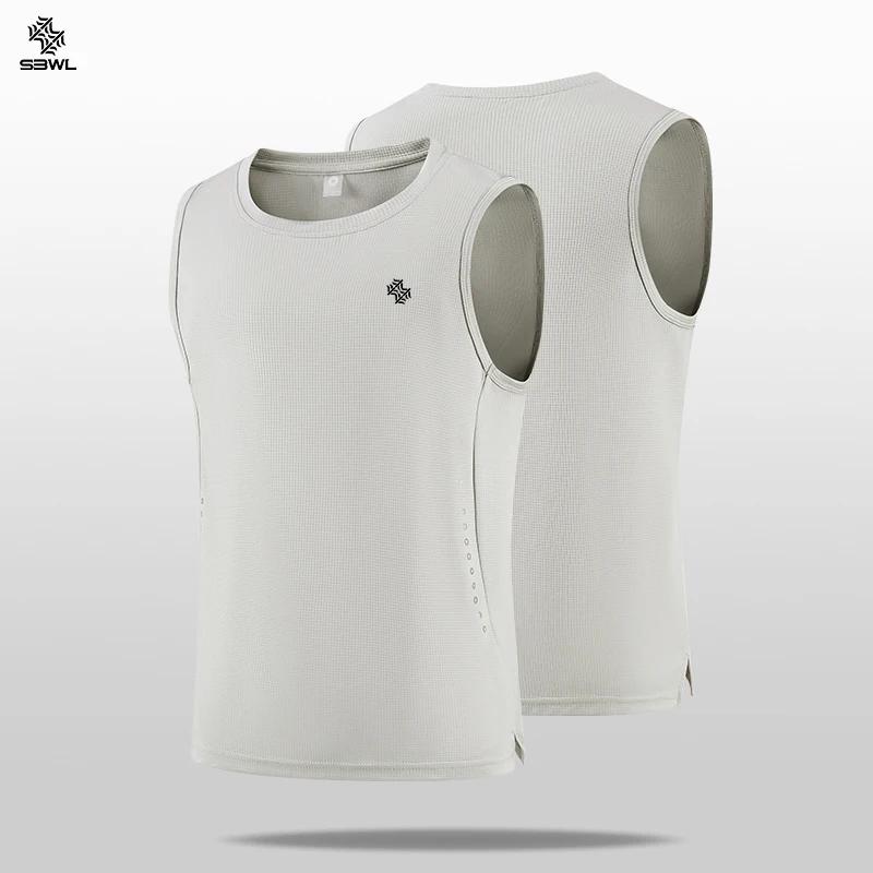SBWL T-shirts de sport sans manches de haute qualité pour hommes et femmes, gilets de sports de plei