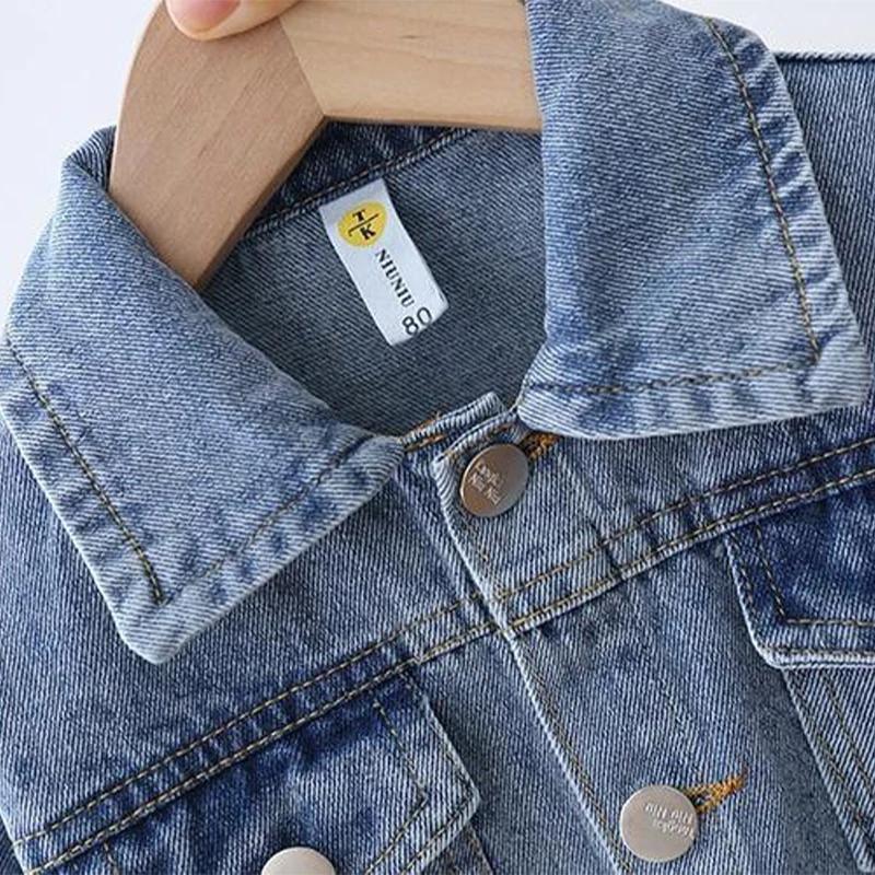 Nouvelle veste en jean à motif marguerite de dessin animé pour filles de 2 à 7 ans, manteau décontra