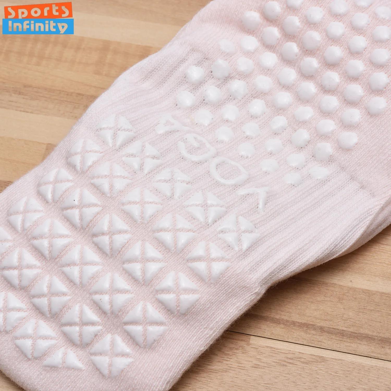 Chaussettes de Yoga femmes bas bretelles croisées anti-dérapant professionnel Pilates Fitness