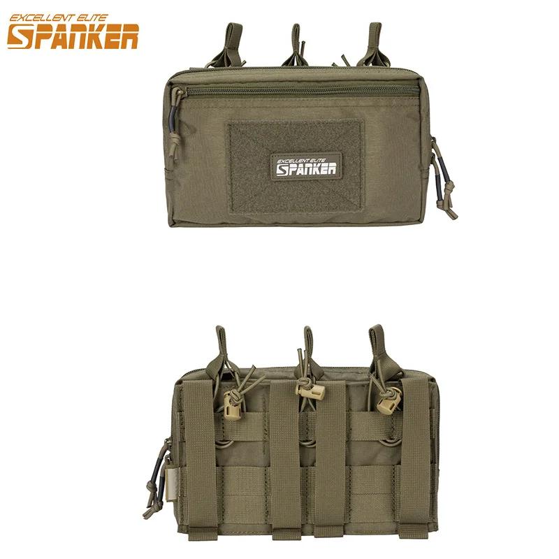 Pochettes tactiques Molle Triple pour magazines, avec sac d'accessoires, pochette pour magazines à d