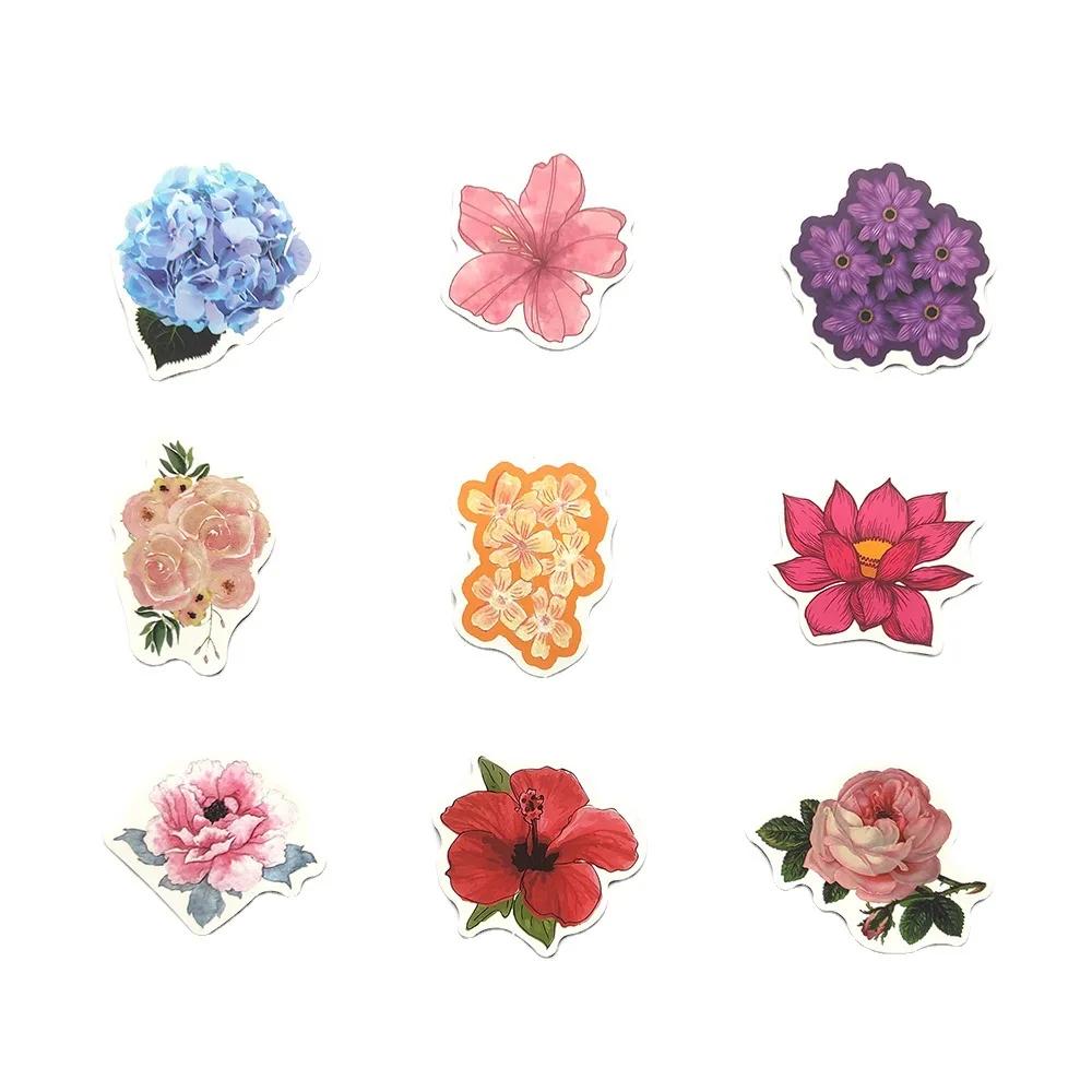 10/30/50/100 pièces fleurs autocollants ordinateur portable vélo guitare planche à roulettes autocol
