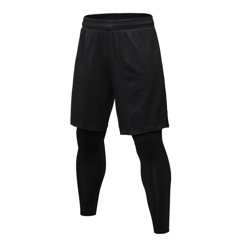 Pantalons de Sport pour hommes 2 en 1, survêtements d'athlétisme, vêtements d'entraînement, de Joggi