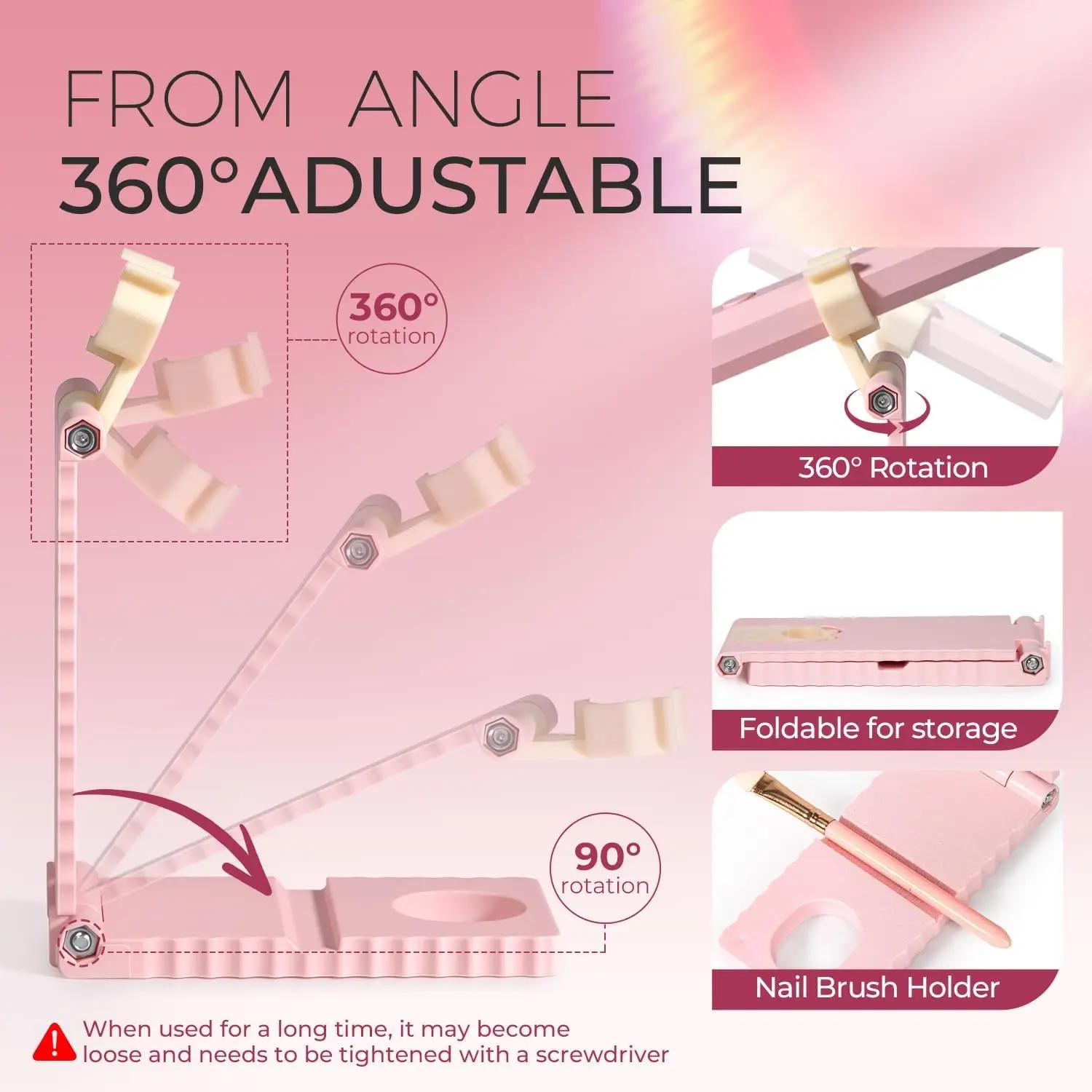 Ensemble de lampes à ongles UV/LED sans fil, lumière portative avec support, affichage LCD, sèche-on
