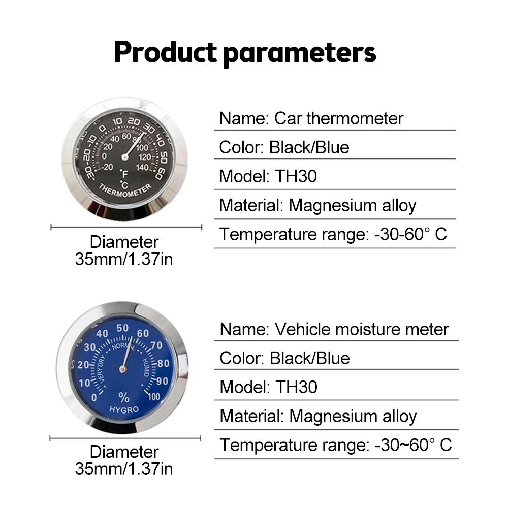 Hygromètre intérieur extérieur thermomètre jauge d'humidité indicateur panneau métallique températur