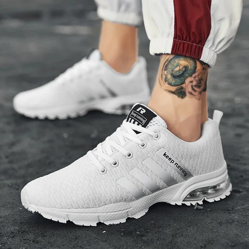 2025 été nouveaux hommes chaussures de sport décontractées respirant chaussures de course en plein a