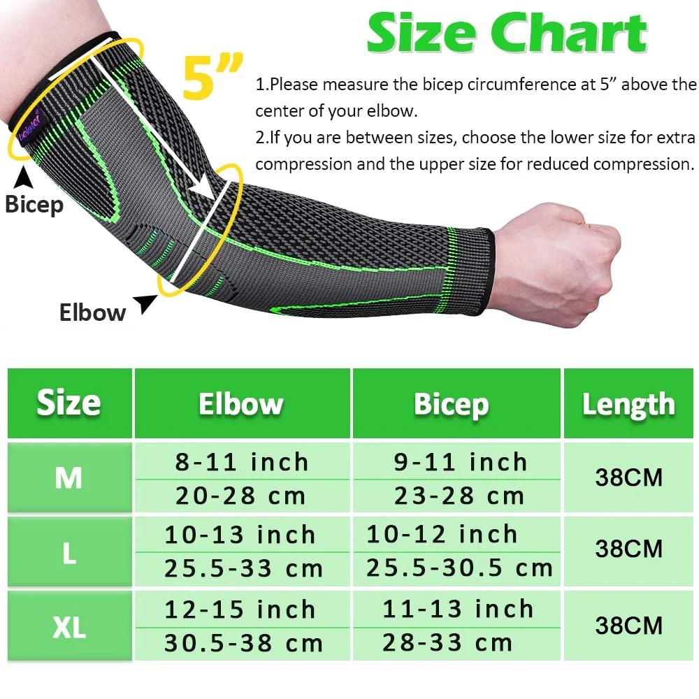 Manchons de Compression de bras de sport, Support de coude antidérapant pour jeunes adultes, cyclism