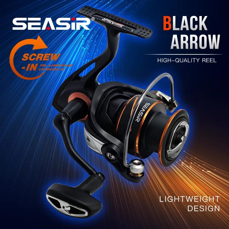 SEASIR  Moulinet de pêche Spinning Black Arrow, équipement principal en métal, bobine en aluminium p
