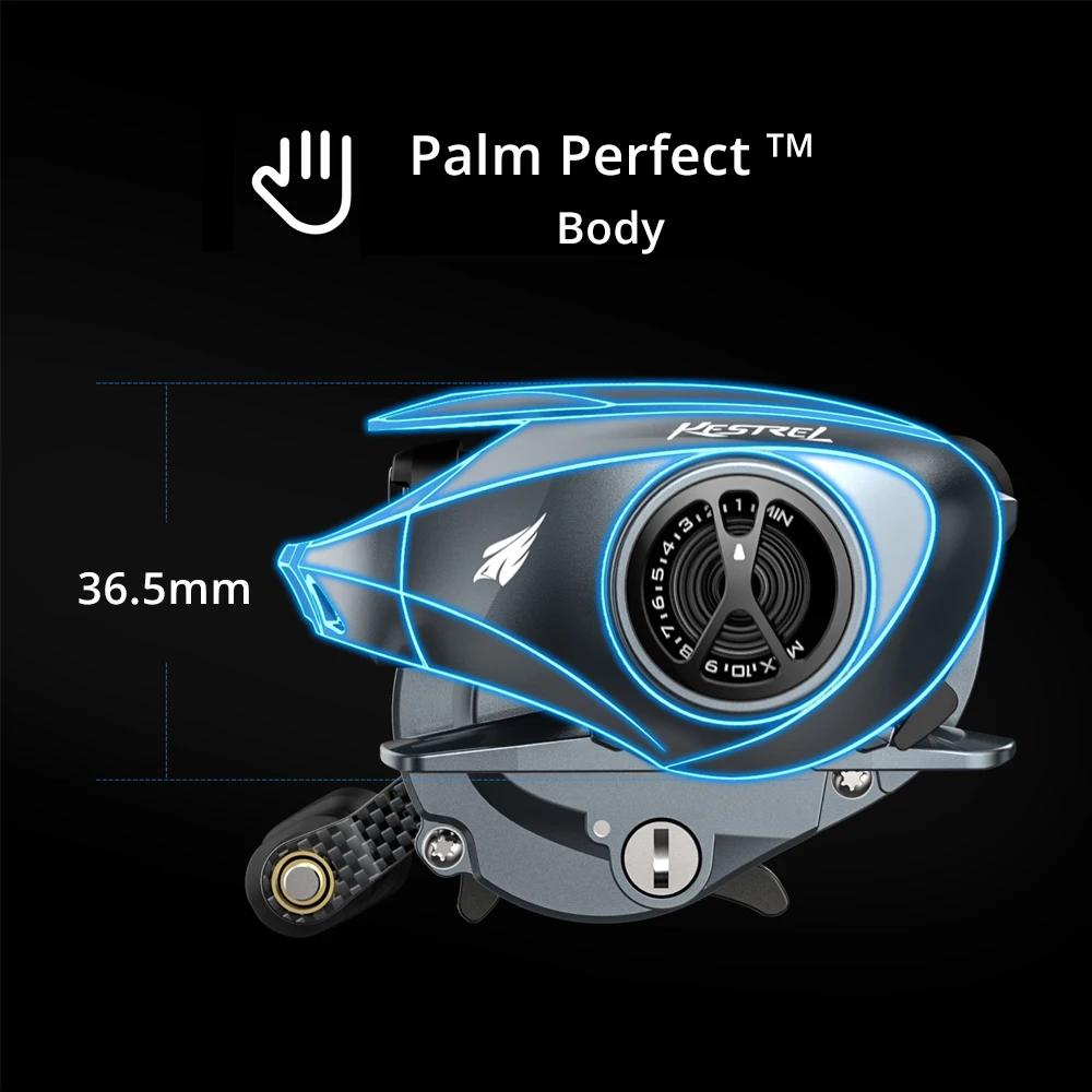 Moulinet KastKing Kestrel Elite haute vitesse 8.4:1 - cadre magnésium frein 6KG pour pêche précise