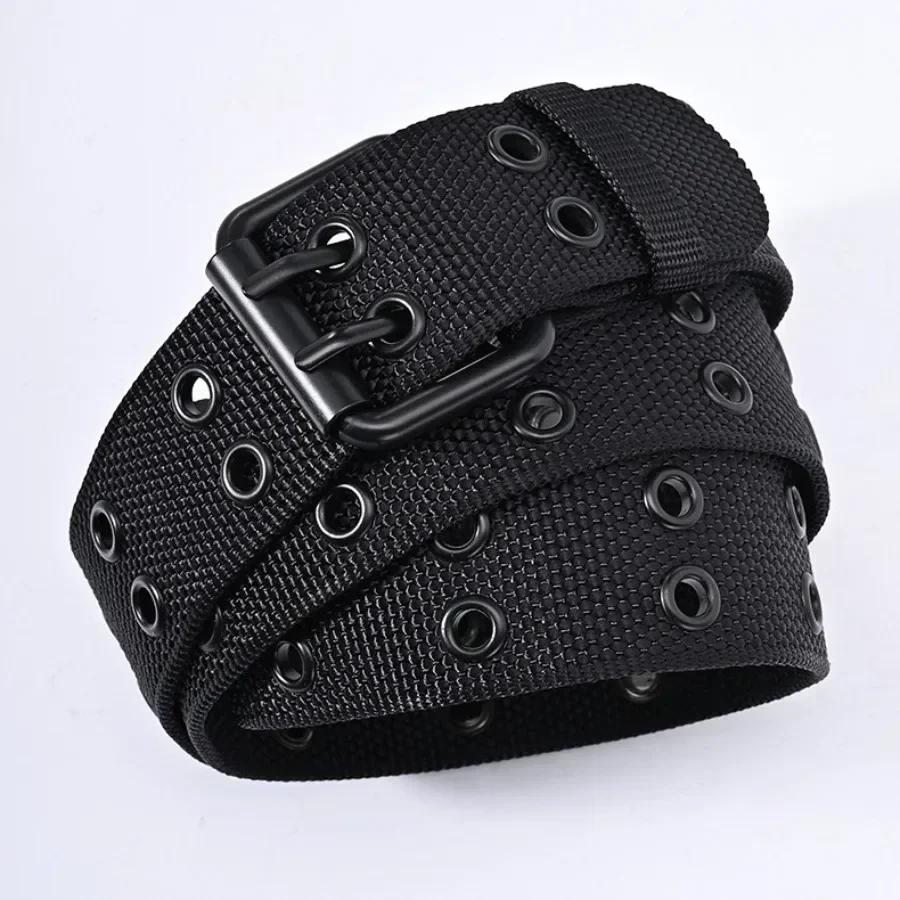 Nouveaux hommes respirant en Nylon tissu ceinture de sport de plein air ceinture boucle ardillon pan