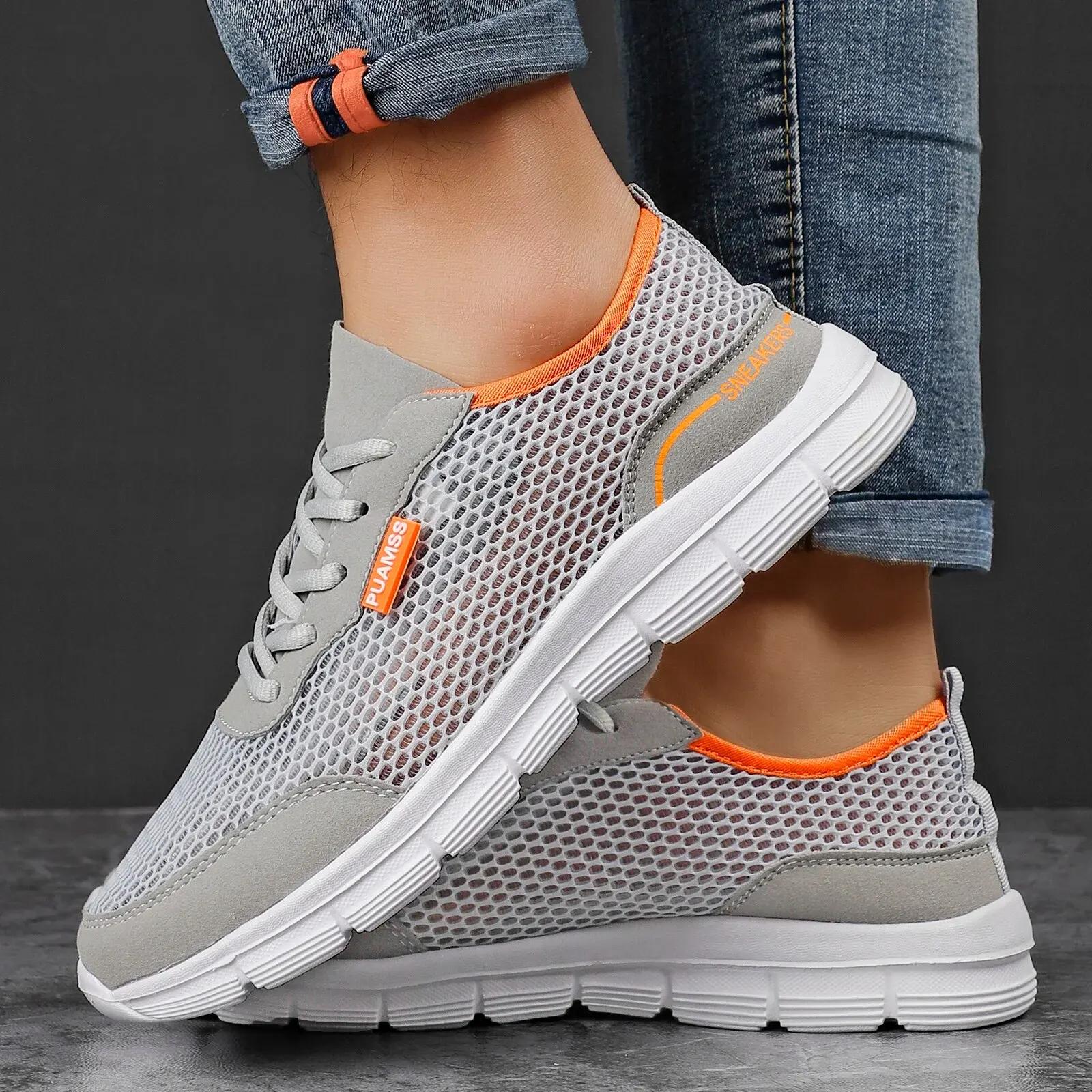 Sneakers de course pour hommes en maille d'été - Baskets légères et respirantes pour sport