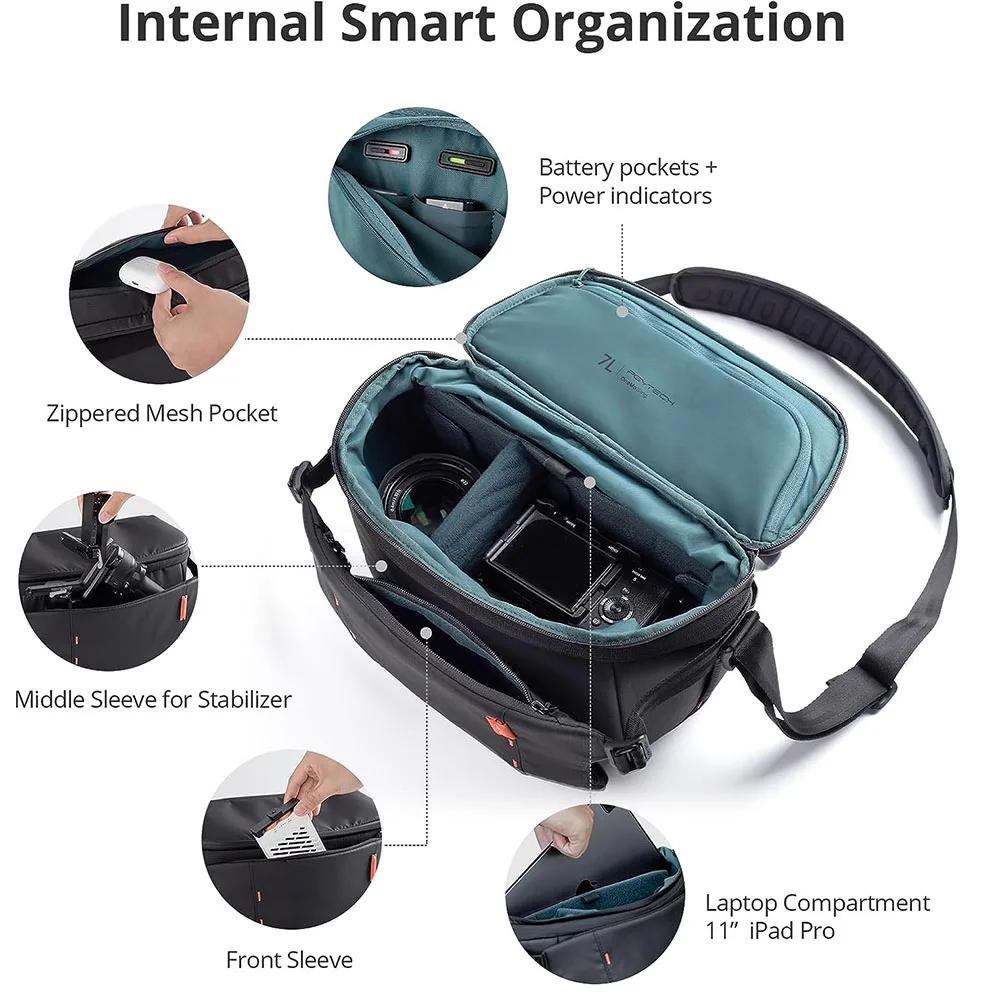 PGYTECH-Sac à bandoulière OneMo pour appareil photo reflex numérique et sans miroir, sac de photogra