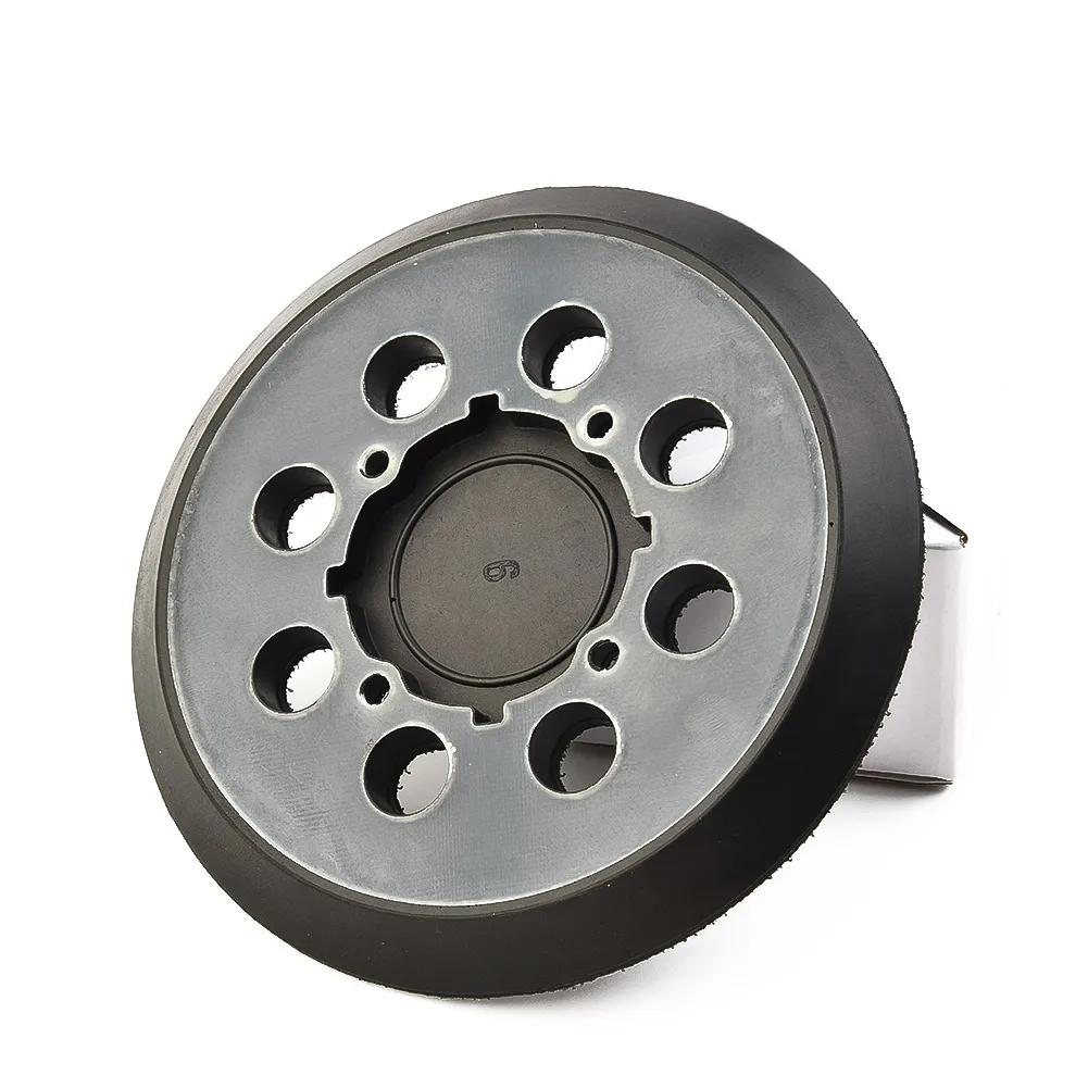 Disque de ponçage de 5 pouces, 125mm, tampon de support, roue Abrasive à crochet et boucle à 8 trous