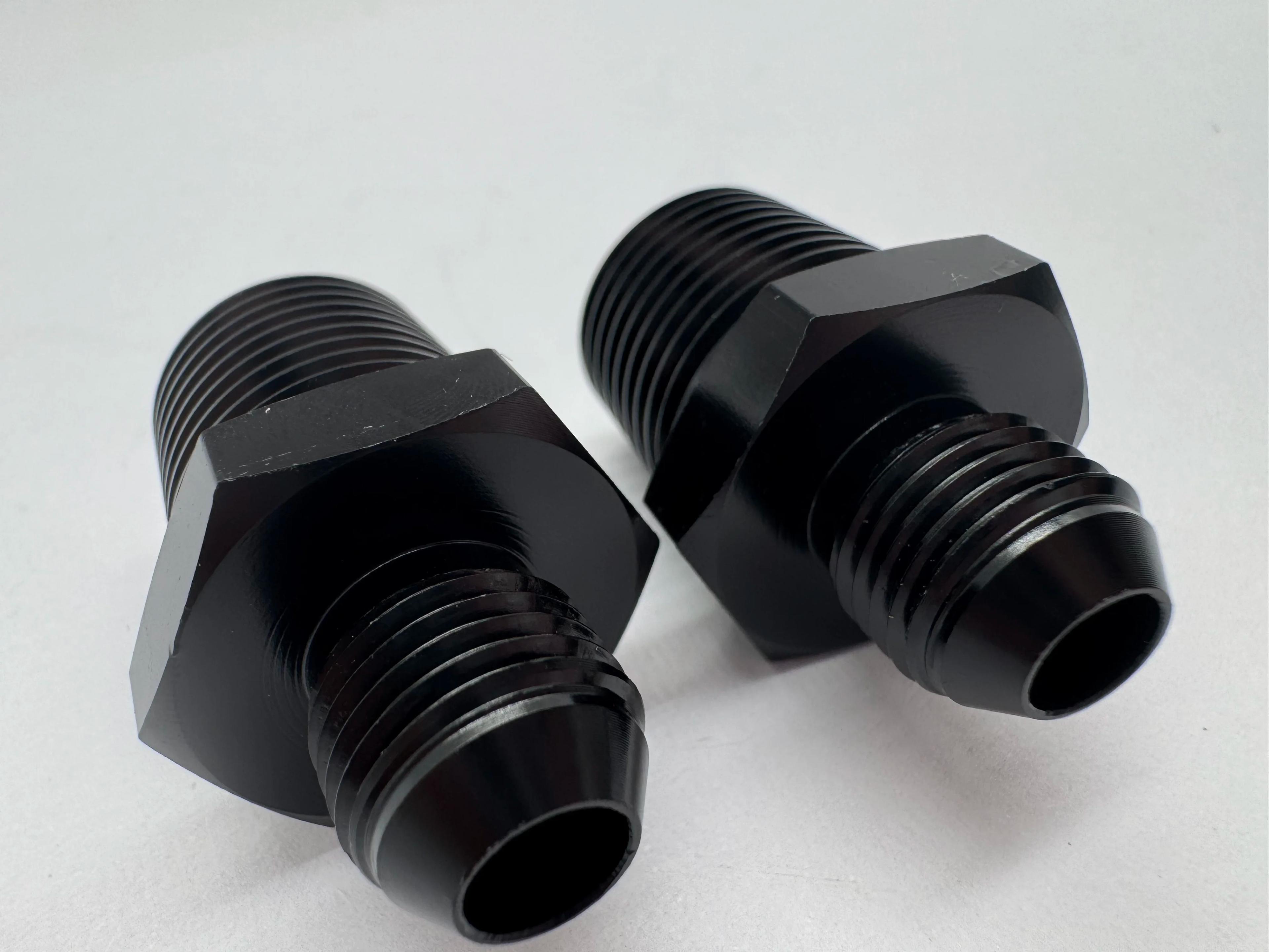 Adaptateur d'union en aluminium avec filetage mâle NPT 6AN AN-6 à 1/2 pouces, connecteur de refroidi