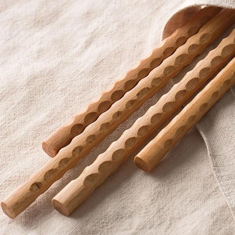 Baguettes japonaises Extra longues en bois de hêtre poli, nouilles alimentaires frites, baguettes an