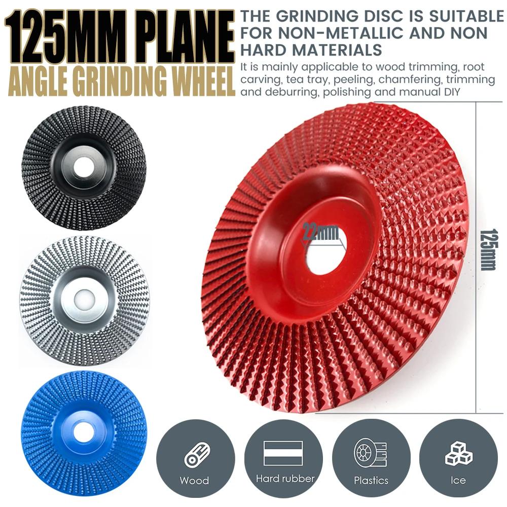 125mm avion biseau Angle meule bois roue de polissage sculpture sur bois outil de ponçage disque abr